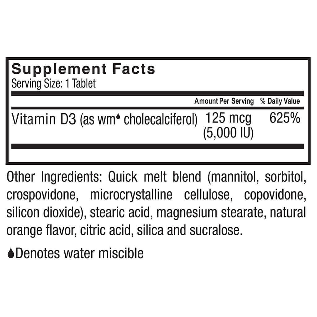 Vitamin D3 Quick melt (N90  აბი)